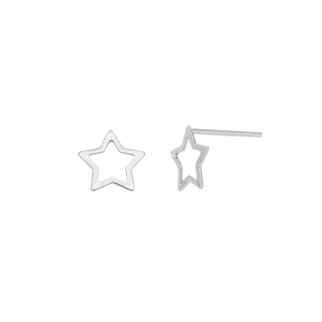 Brinco Inox de Estrela Vazada - Mapa da Mina - Acessórios